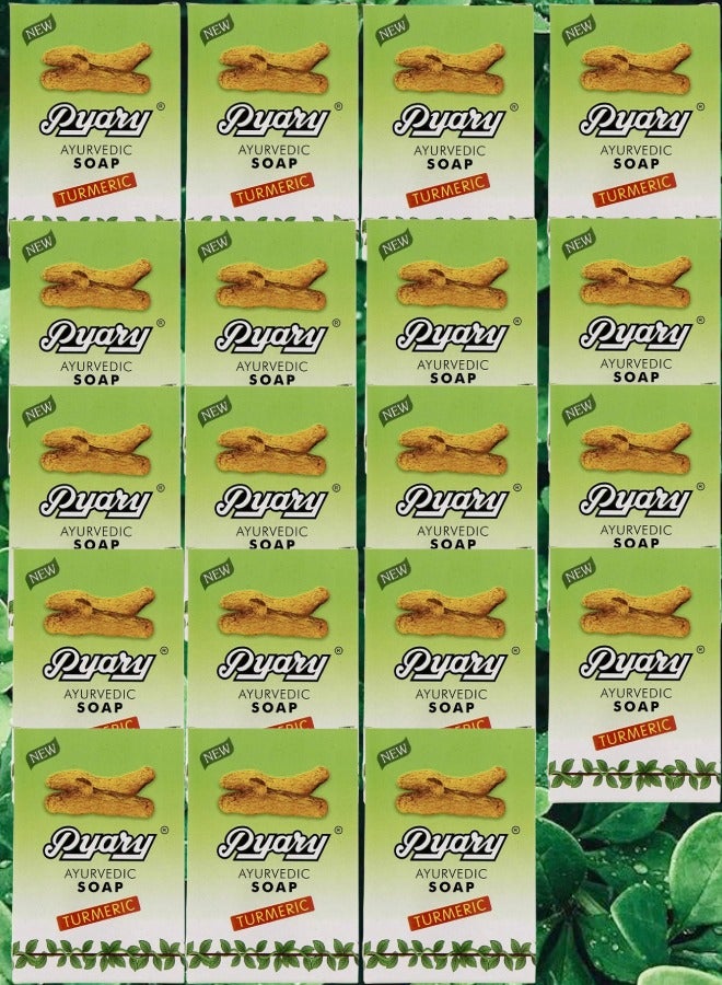 بياري 19 قطع صابون آيورفيدي كركم
