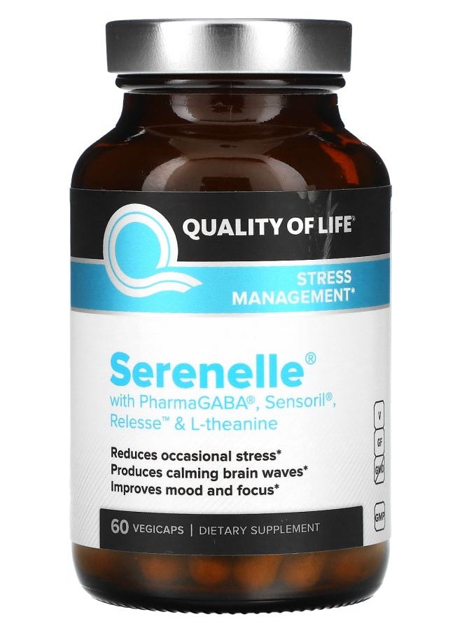 Quality of Life Serenelle Stress Management 60 VegiCaps 