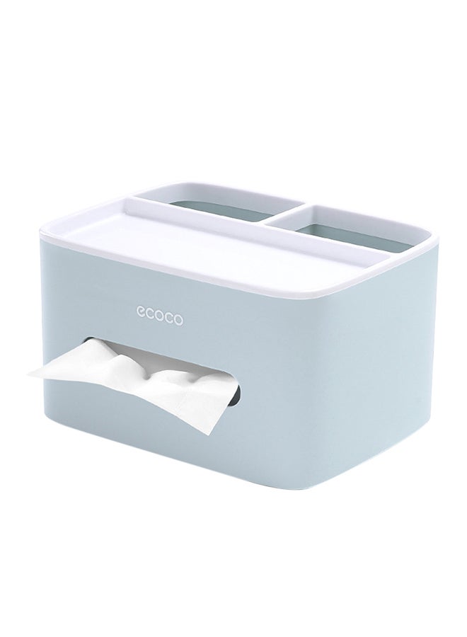 NIBEMINENT Multifunctional Facial Tissue Holder Blue 12.3x16.5x0.455cm - Image 1