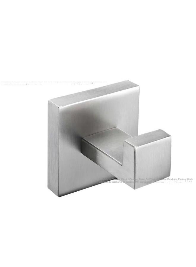 Bluejw 304 Stainless Steel Hook Door Rear Reusable Suction Cup Hook Single Hook Square Bottom Hook Metal Wall Hanging Hook - Image 1