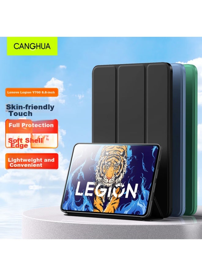 Canghua Compatible With Lenovo Legion Y700 Protective Case, 8.8-inch Model Lenovo Tablet Protective Cover, Lenovo Full Coverage Ultra-thin Shockproof Case, Black - Image 1