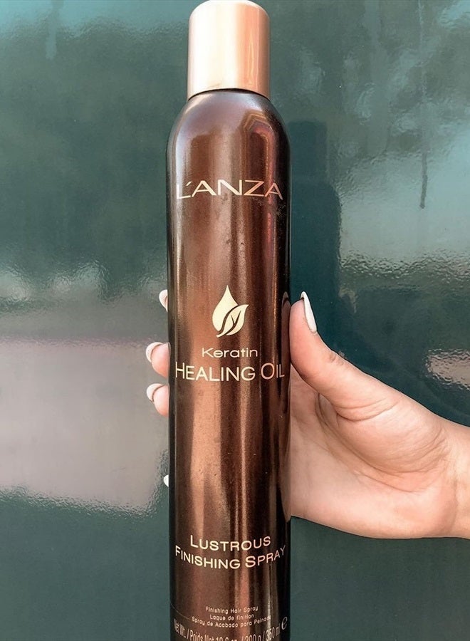 L'anza Keratin Healing Oil Lustrous Finishing Spray, Boosts Shine and Volume While Deeply Hydrating the Hair from Roots to Tips, For a Grease-free, Frizz-free, Relaxed hair (10.6 Ounce) - Image 4