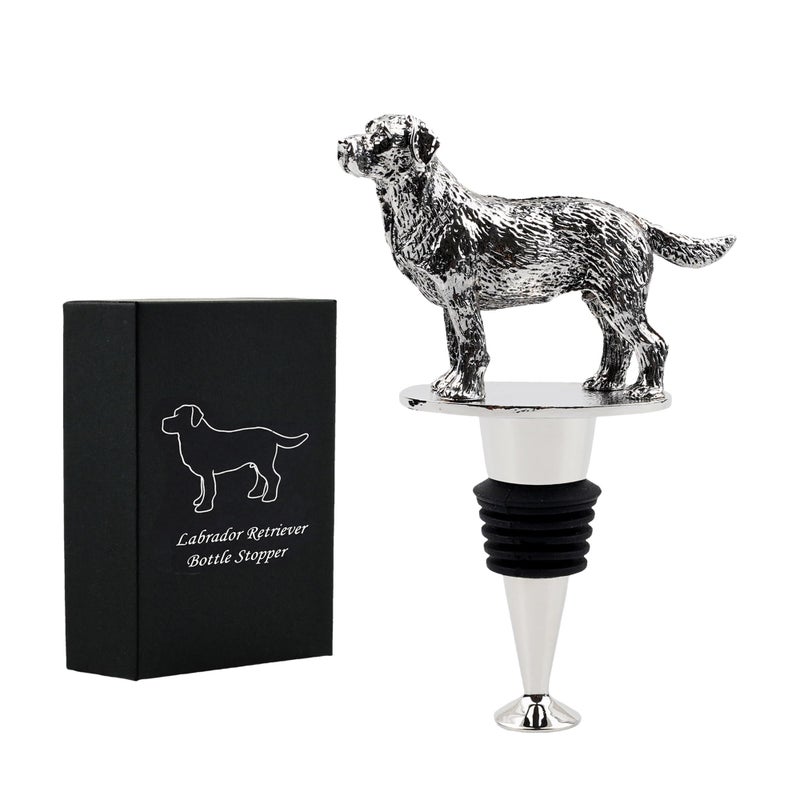 Labrador Retriever Wine Bottle Stopper Labrador Retriever Gifts Wine Gifts Christmas Birthday Gifts for Men Women Dog Lovers Wine Stopper for Wine Champagne Prosecco Wine Accessories