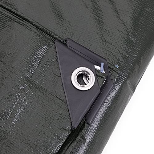 Kotap غطاء كوتاب 10 × 12 قدم. حماية/تغطية ثقيلة، 8 مل، قابل للعكس، متعدد الاستخدامات، مقاوم للماء، أخضر-فضي، عبوة واحدة (TGS-1012) - Image 5