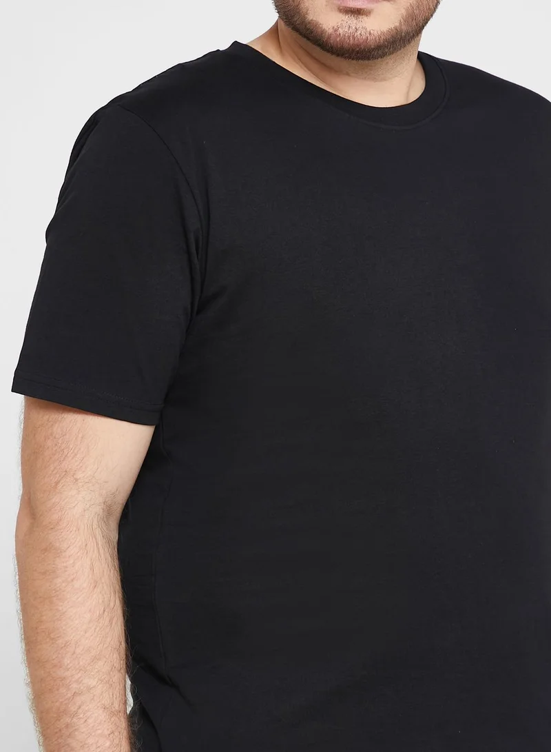 Seventy Five Plus Size Crew Neck T Shirt