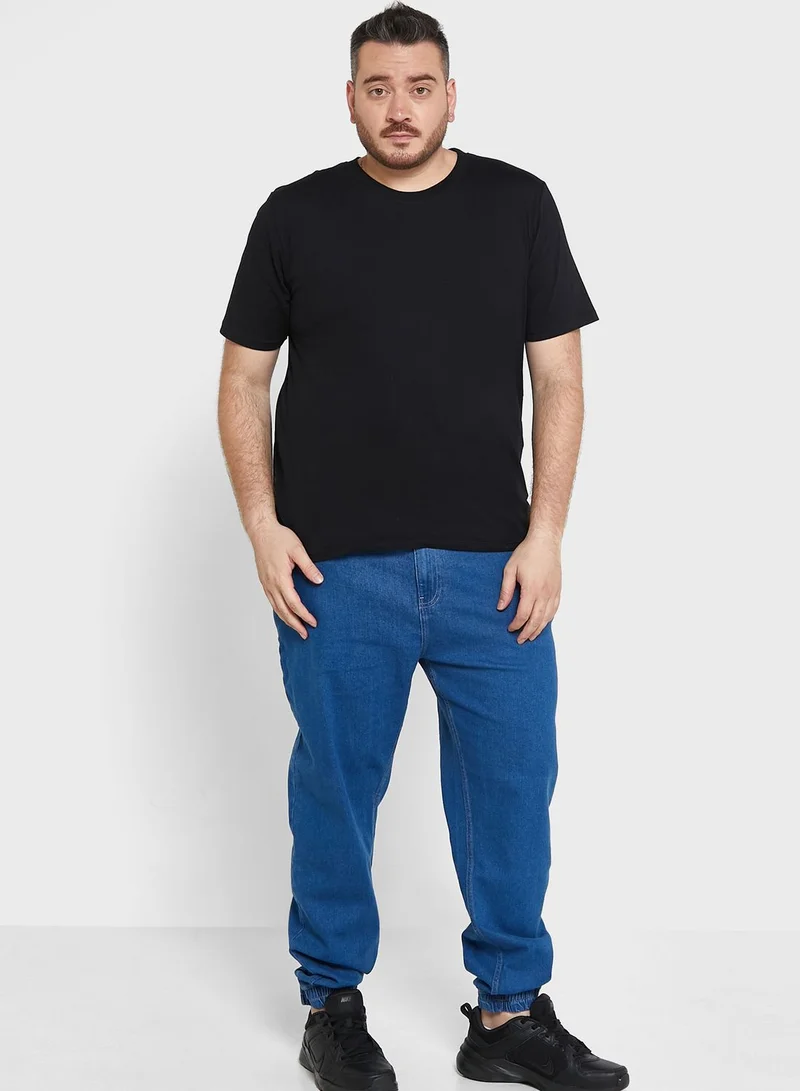 Seventy Five Plus Size Crew Neck T Shirt
