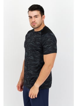 Nordland Men Sportswear Fit Active Training T-Shirt, Dark Grey  - Image 2