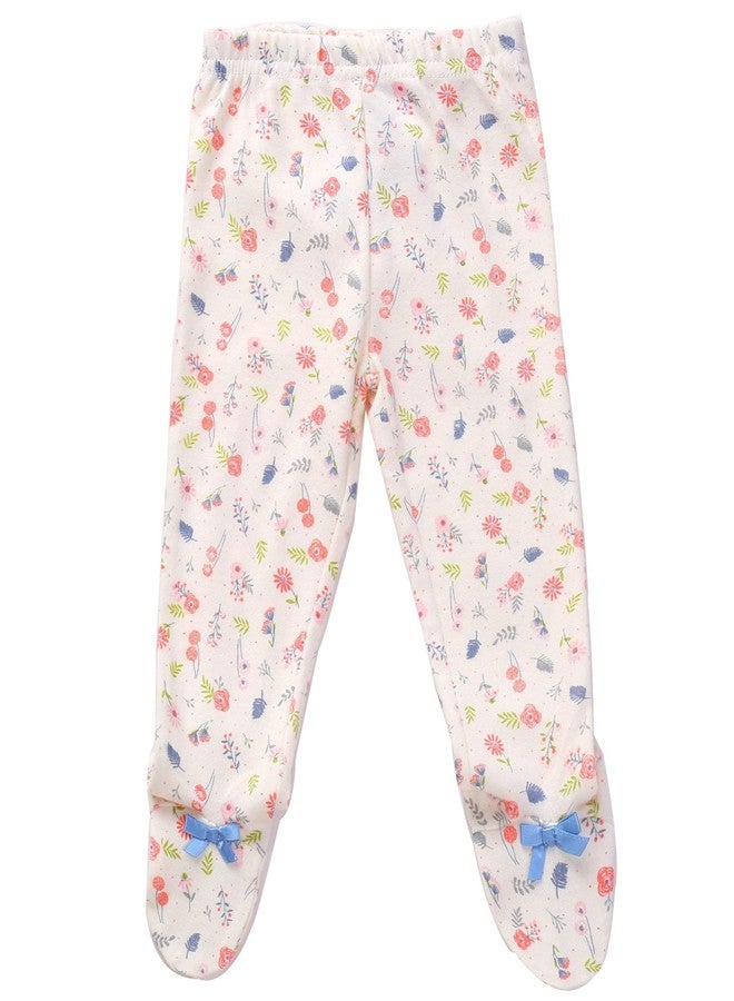 Asher and Olivia Newborn Girl Clothes Nb Footed Pants Long Sleeve Kimono Shirt Baby Layette Set 0m Heather Pink - Image 5