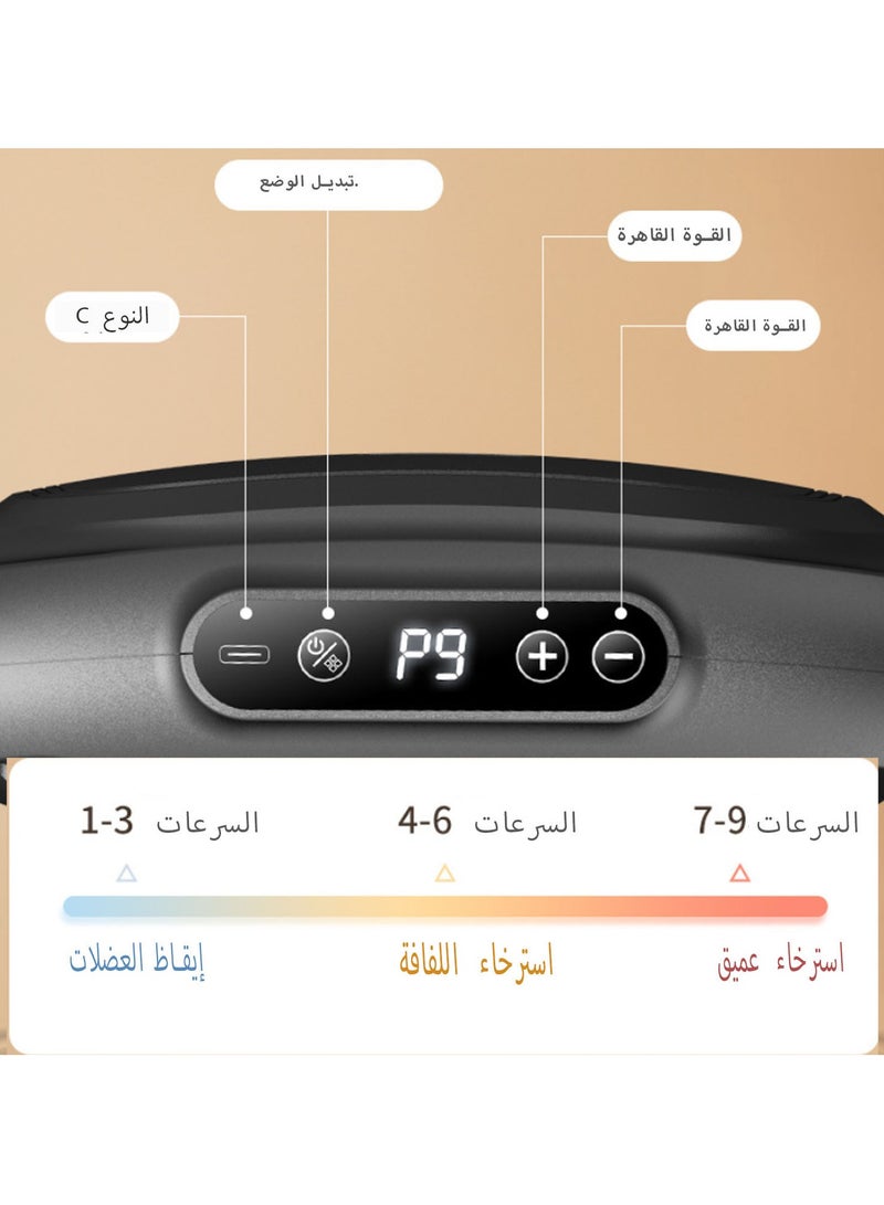 6/12-Head Massage Gun, 9 Speeds Percussion Deep Tissues ,Muscle Massager Gun, Fascia High Frequency Back Waist Massage Machine  Body Shoulder Professional，For Back Neck Pain Relief. - Image 5