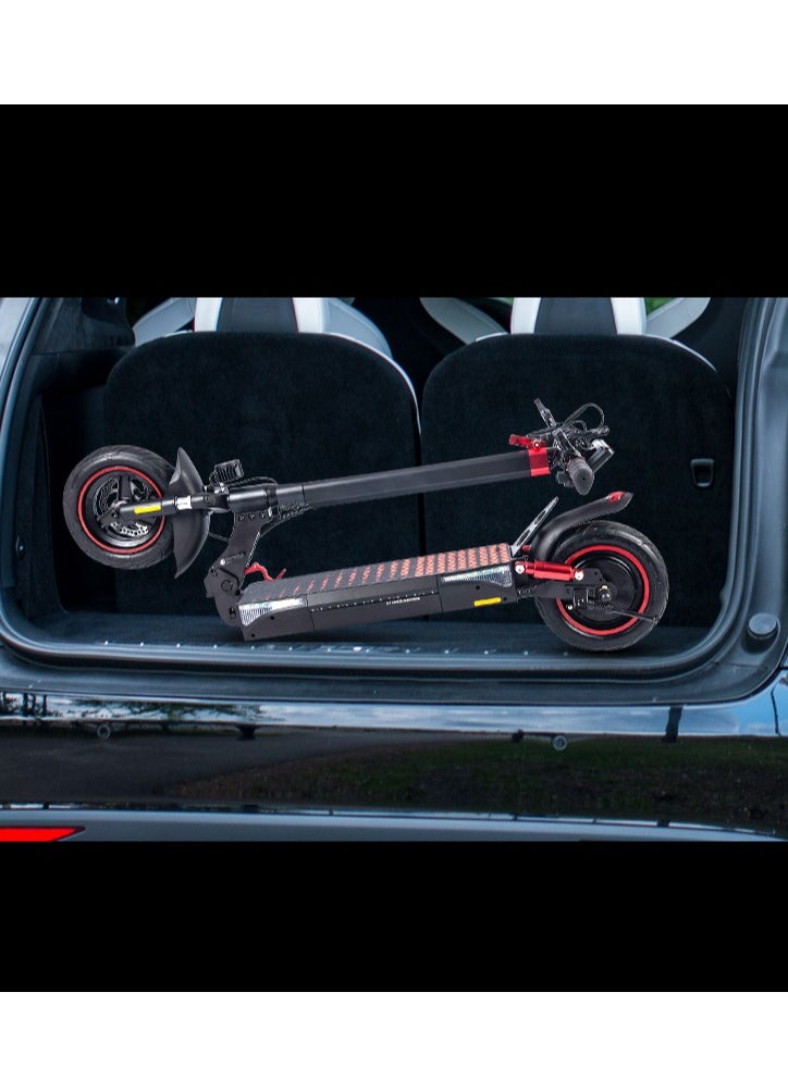 E Scooter for Adults T4 – Foldable Electric Scooter with Powerful Motor 40 km Range, 10.25” Off-Road Tires, Anti-Slip Deck, Bluetooth & Large Digital Display, Large 48V 13Ah Battery  Includes Free:  Helmet, Safety Belt, Mobile Holder, Lock, Toolkit, Pump