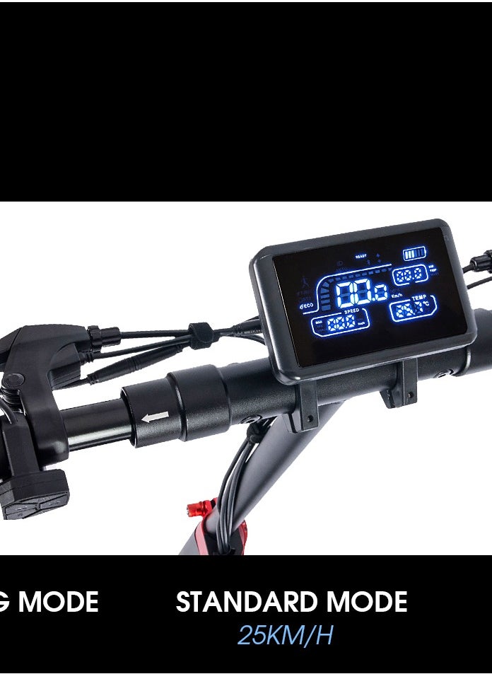 E Scooter for Adults T4 – Foldable Electric Scooter with Powerful Motor 40 km Range, 10.25” Off-Road Tires, Anti-Slip Deck, Bluetooth & Large Digital Display, Large 48V 13Ah Battery  Includes Free:  Helmet, Safety Belt, Mobile Holder, Lock, Toolkit, Pump