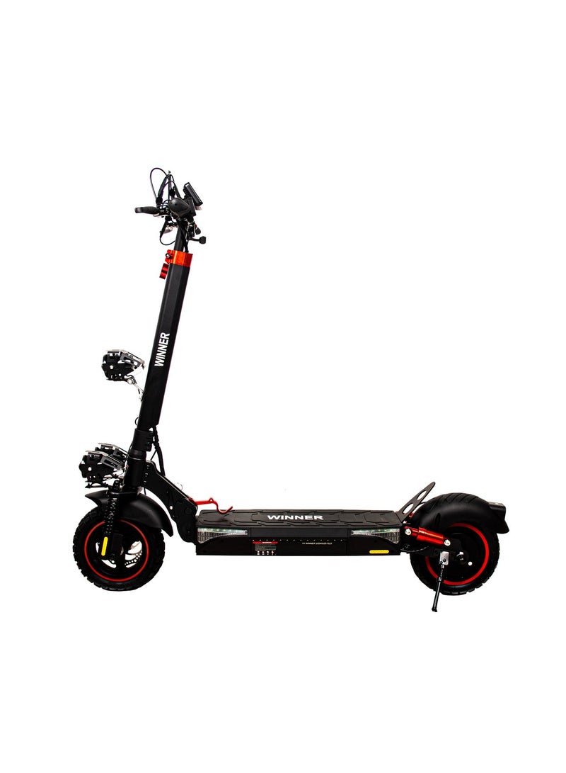 E Scooter for Adults T4 – Foldable Electric Scooter with Powerful Motor 40 km Range, 10.25” Off-Road Tires, Anti-Slip Deck, Bluetooth & Large Digital Display, Large 48V 13Ah Battery  Includes Free:  Helmet, Safety Belt, Mobile Holder, Lock, Toolkit, Pump - Image 1