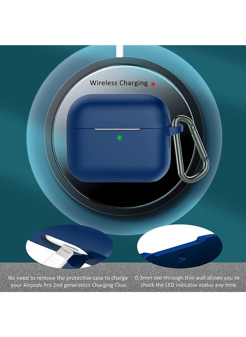 HEXABEX Apple Airpods Pro 2 Case, Silicone Case for Apple Airpods Pro 2 Blue  - Image 4