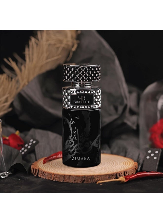 Parisbelle Zimara Oasis Collection Extrait de Parfum Unisex 100ml | Long Lasting Floral Leather Rose Musk Vanilla Luxury Fragrance | Elegant Bold Signature Scent for Men & Women | Premium Eau de Parfum - Image 5