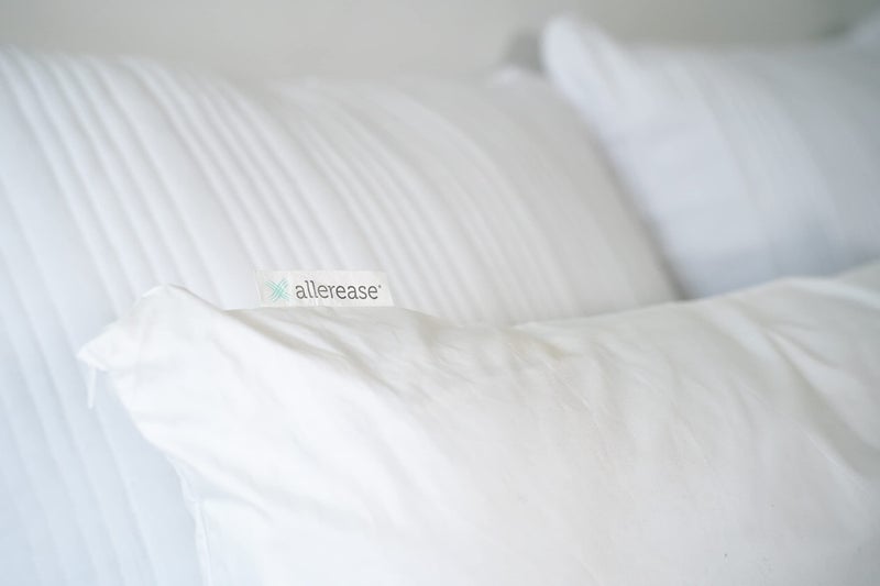 Aller-Ease AllerEase 100% Breathable Cotton Pillow Protector for Sleeping, Queen 30" x 20" - 1 Pack of 2,White - Image 4