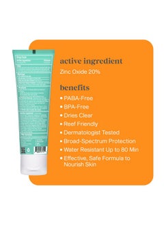Think Kids Mineral Sunscreen Spf 30 Clear Zinc Oxide Sunscreen 3 Fl Oz Natural Reef Safe Sunscreen For Kids Vegan Broad Spectrum Uva/Uvb Sun Screen  - Image 2