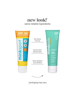 Think Kids Mineral Sunscreen Spf 30 Clear Zinc Oxide Sunscreen 3 Fl Oz Natural Reef Safe Sunscreen For Kids Vegan Broad Spectrum Uva/Uvb Sun Screen  - Image 3