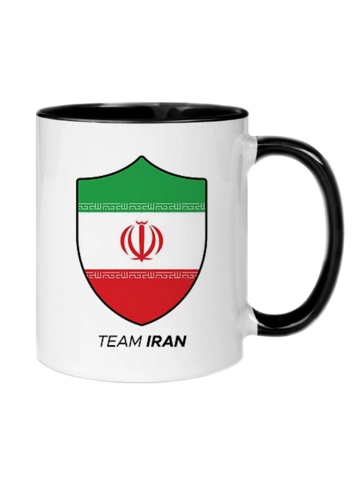 MEC Team Iran Design Printed On Both Sides Printed Coffee Mug 11Oz Black Handle - Image 1