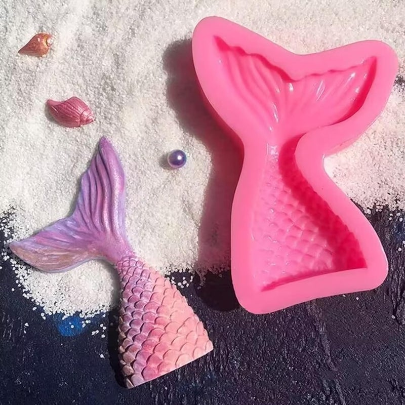 AIMEIKI Seashell Silicone Molds, 5 Pack Marine Theme Cake Fondant Silicone Molds Seashell Conch Starfish Baking Molds for Decorating Cake Candy Chocolate DIY Craft Projects - Image 3