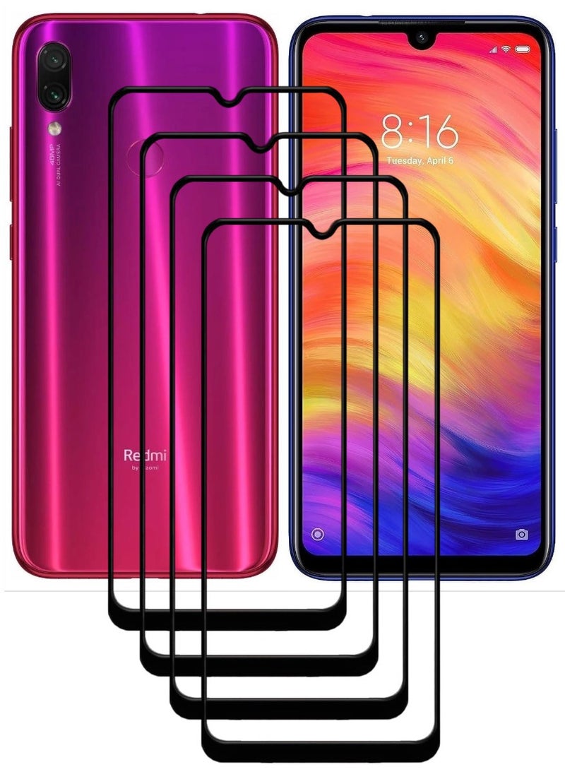 ACLIX 4 Pieces Antistatic ESD Dustproof Premium Quality High Definition Tempered Glass Screen Protector Designed For Xiaomi Redmi Note 7 - Image 1