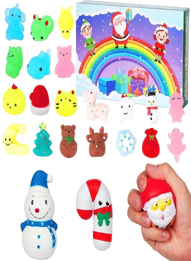 GAOMON 2023 Advent Calendar for Kids, Christmas Countdown Calendar with 24pcs Mochi Squishy Toy Giant Squeeze Toys, Unisex, Multicolor - Image 1