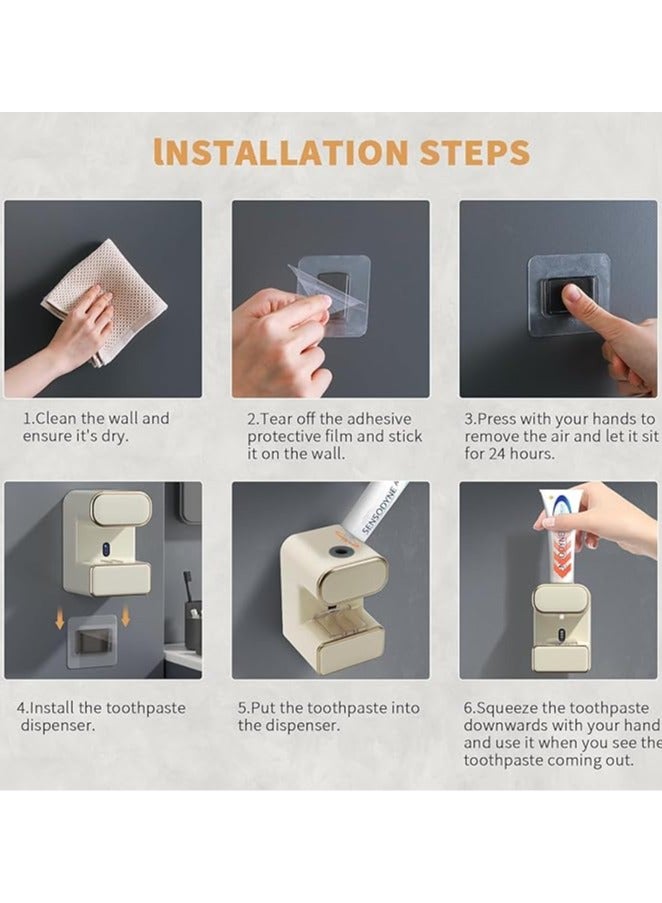 موزع معجون أسنان كهربائي أوتوماتيكي ، معقم فرشاة الأسنان - Image 5