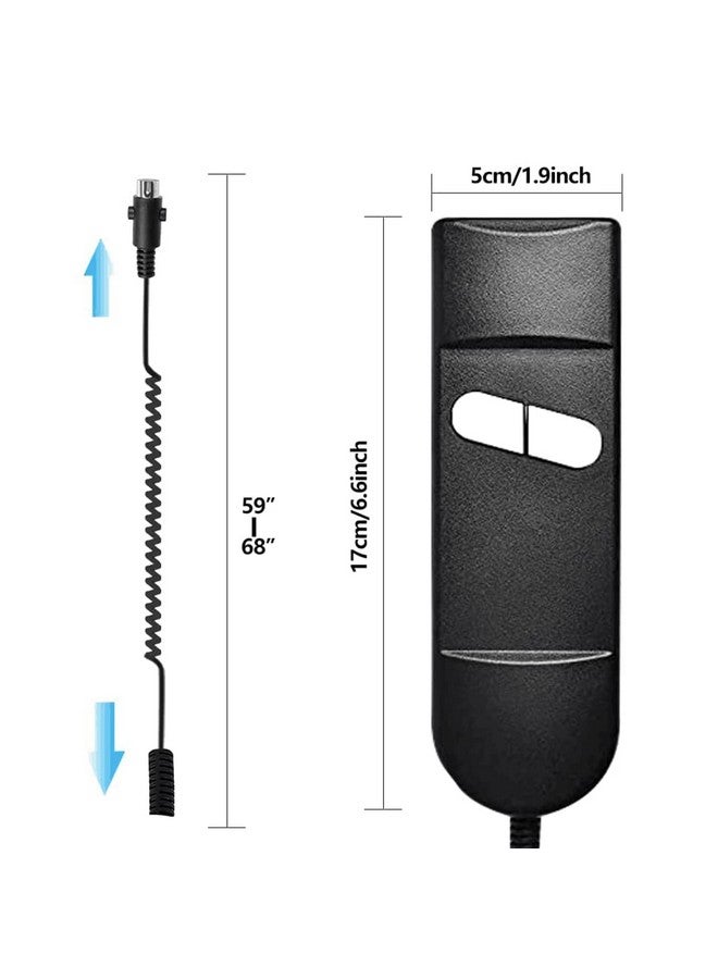 CUGLB Replacement 2 button (up/down) DC Lift Chair or Power Recliner Hand Control - Image 2