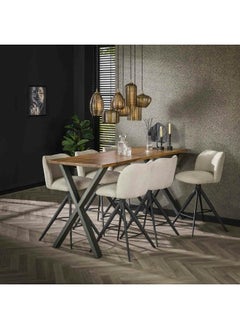LOFT NEW TRENDY,HANGING LAMP,4+3,STRIPE GLASS HORIZONTAL,AMBER GLASS-7064  - Image 4