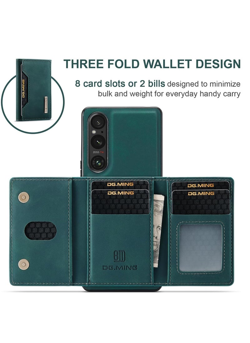 Dg Ming 2-in-1 Detachable Wallet Case Compatible with Sony Xperia 1 V with Pocket Card Holder Slim Filt Magnetic Protective Back Cover 6.5-inch  - Image 3