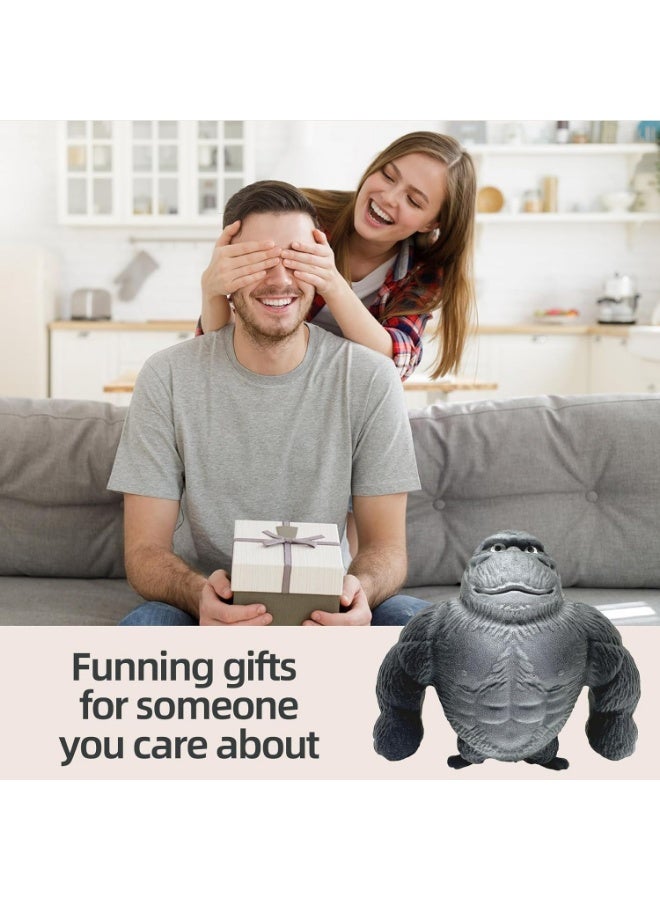 Squishy Monkey Toy – Jumbo Stretchy Gorilla Stress Relief Fidget Toy – Soft, Slow-Rising, Kawaii Animal-Inspired Novelty Gift for Kids & Adults – Anti-Anxiety Sensory Play Accessory - Image 2