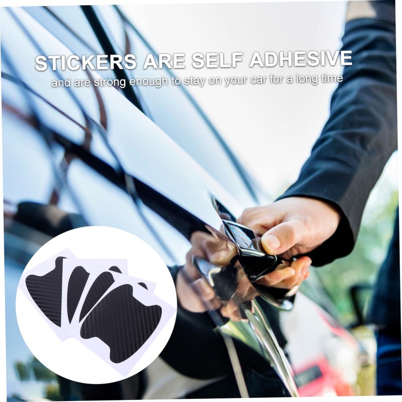 Car Door Handle Scratch Protection Film 4 Pieces Clear Paint Guard Stickers - Image 5
