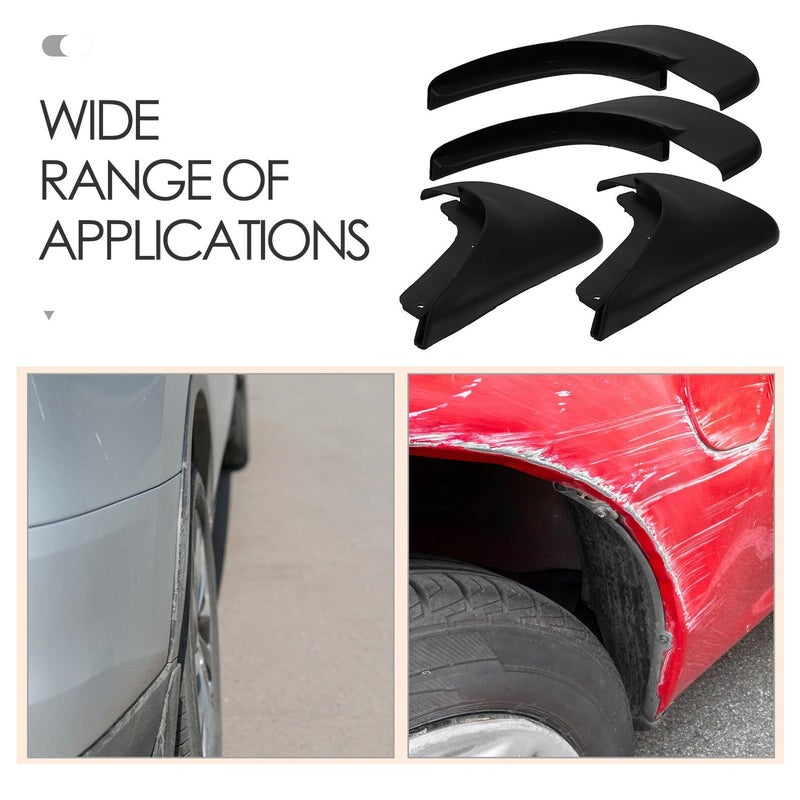 4 Pcs Car Wheel Mud Flaps Splash Guards Set Soft Rubber Protective Mudguard For 2003 Compact Sedan Tires Exterior Accessories - Image 4