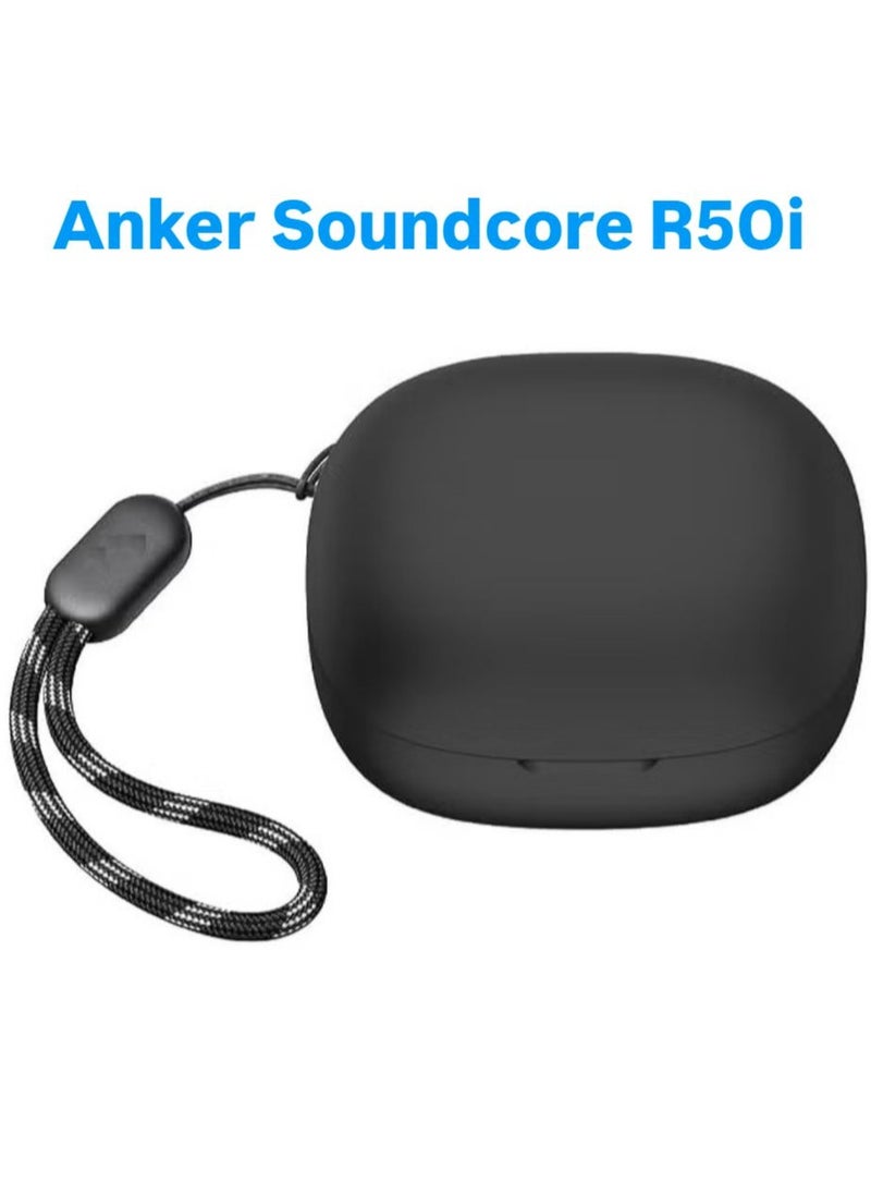 ماركة غير محددة حافظة سيليكون لسماعه أنكر R50i - أسود  - Image 1