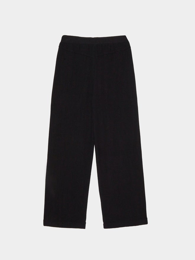 Styli Boys Plain Linen Blend Pants with Roll-Up Hem - Image 2