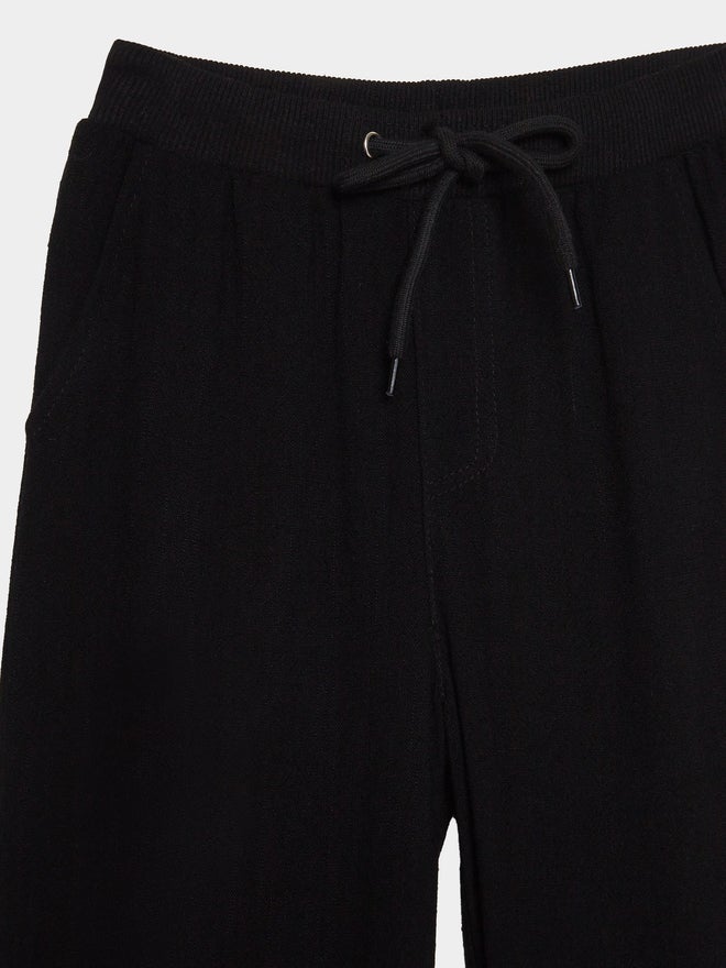 Styli Boys Plain Linen Blend Pants with Roll-Up Hem - Image 3