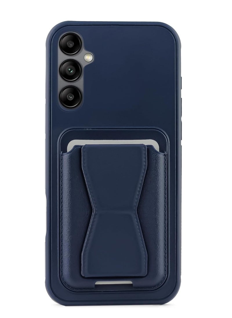 Generic Leather Case With  TPU Frame, Shockproof Protective with Card Holder Stand Compatible with Phone Samsung Galaxy A15 