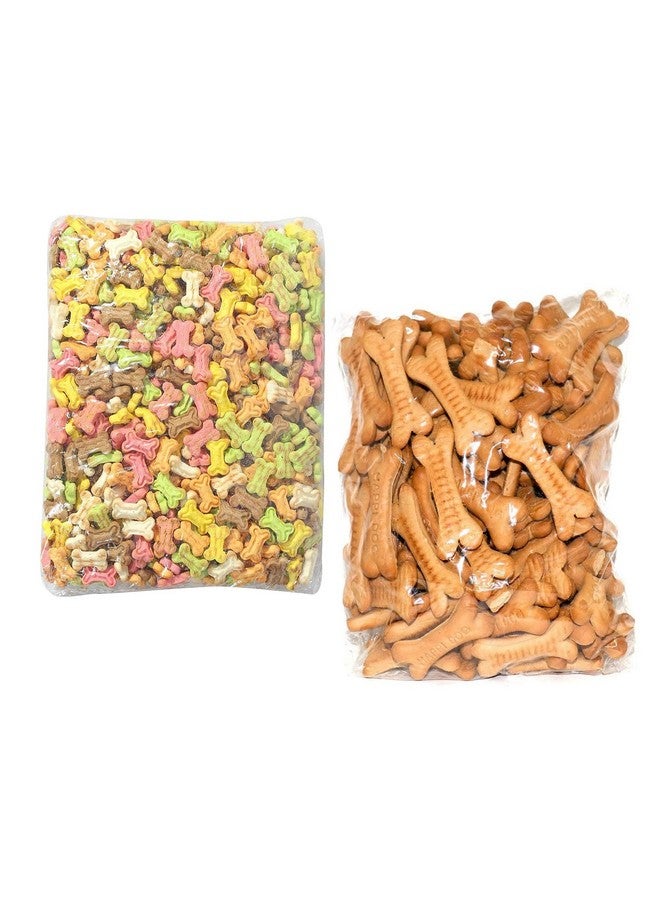 بت مجموعة من 2 بسكويت دجاج كبير مخبوز طازجًا، بسكويت كوكيز للجراء والكلاب - عرض المجموعة 2 كجم (1 كجم + 1 كجم) - Image 1