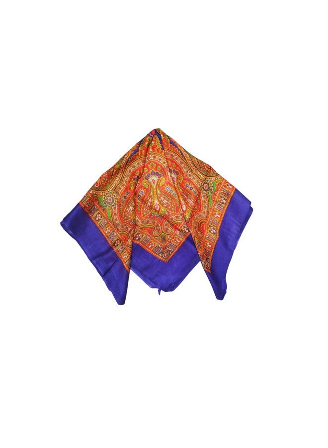 Cotton Scarves for Women and Girls | Satin Square Maternity Scarf for Headwear, Fashion Print Ladies Head Neck Scarves for Hair Stole (26 * 26 Inches) (Multicolored  Designs Varies) 2 Pcs - Image 5