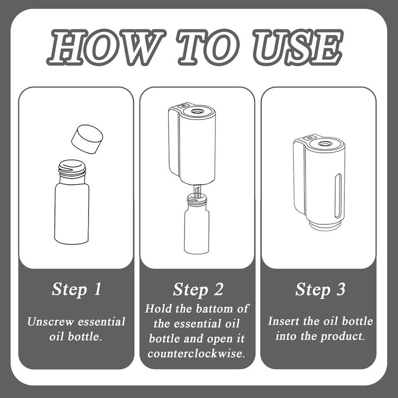 MADGININE Smart Car Air Freshener Diffuser with 3 Aromatherapy Bottles and Nano Atomization Technology - Image 5