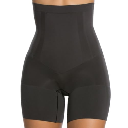 SPANX SPANXsculpt OnCore High-Waisted Mid-Thigh Short - Powerful Sculpting Shapwear for Women - Level 4 Compression - Core Control - Very Black - Large - Standard - Image 1