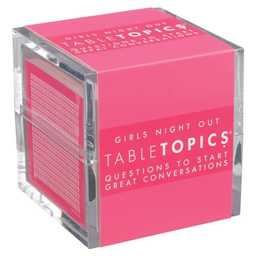 TableTopics Girls Night Out Question Card Game 135 Spicy Conversation Starter Cards Girls Night Game for Adult Friends Bachelorette Parties - Image 1