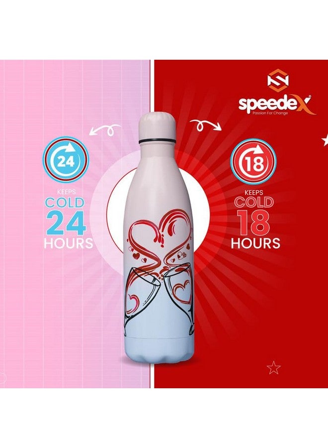 SPEEDEX Thermos Bottle - 500 ML Vacuum Insulated Stainless Steel for Kids, Men, Women - Thermosteel Bottle Ideal for School, Office, Travel Flask for Hot & Cold Beverages - Printed - Image 4