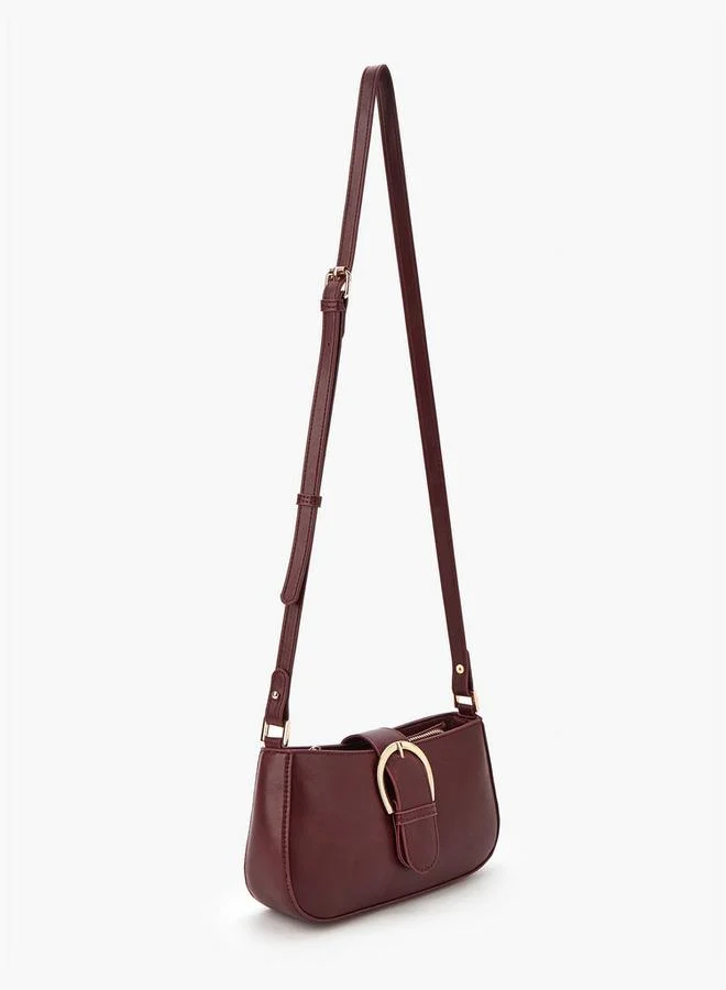 فلورا بيلا من شو إكسبرس حقيبة كروس بودي صلبة بحزام قابل للتعديل وإغلاق بغطاء