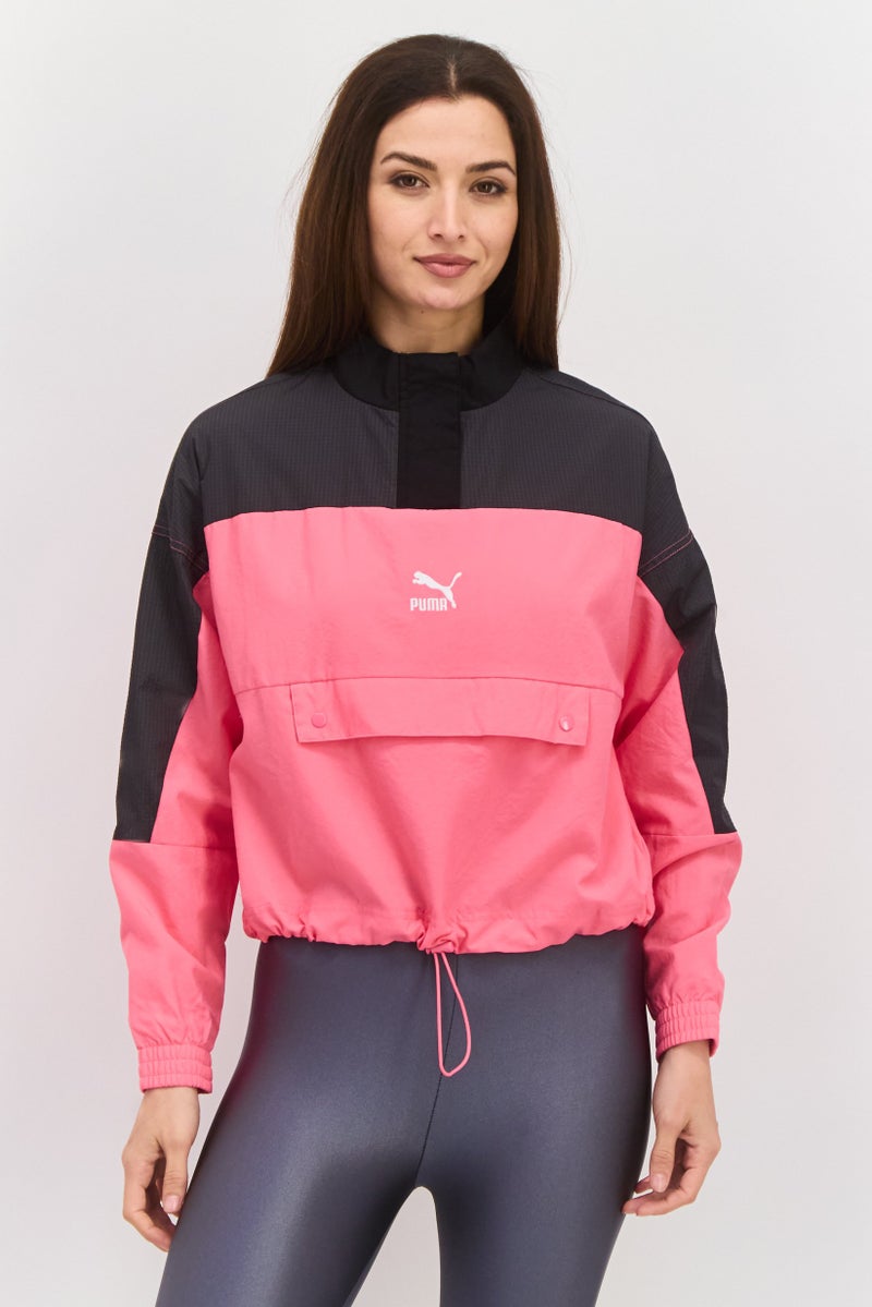 PUMA Women Sportswear Fit Training Jacket, Pink Combo - Image 1