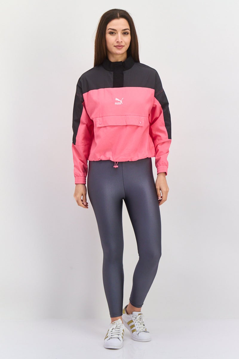 PUMA Women Sportswear Fit Training Jacket, Pink Combo - Image 4