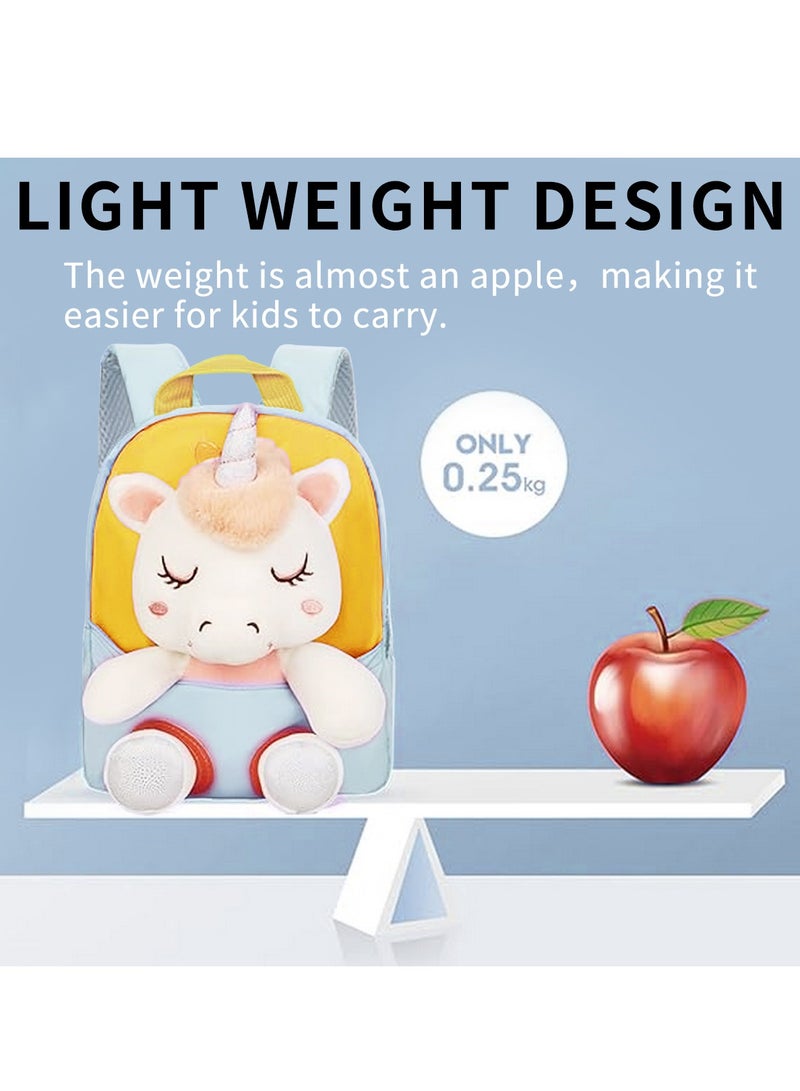 Captaintech Adorable Backpack for Toddler Kids Cute Plush Animal Toy for Girl Mini Schoolbag with Plush Animal for Preschool Child - Image 5