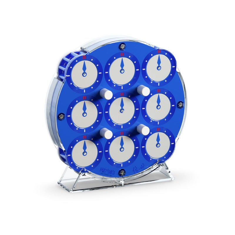 CuberSpeed Qiyi Magnetic Clock 2024 Edition Blue Puzzle Ages 6 - Image 3