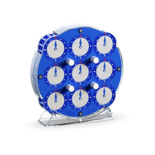 CuberSpeed Qiyi Magnetic Clock 2024 Edition Blue Puzzle Ages 6 - Image 1