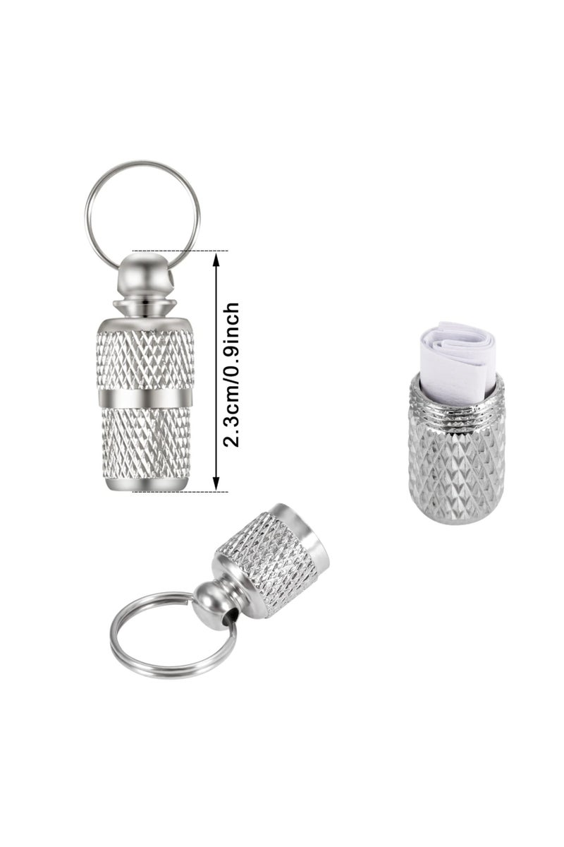 بطاقات تعريف الحيوانات الأليفة، بطاقة تعريف الحيوانات الأليفة على شكل أنبوب، بطاقات تعريف الكلاب والقطط الفضية المقاومة للضياع، بطاقات تعريف القطط للطوق مع ملصق العنوان والاسم (3 عبوات - Image 2