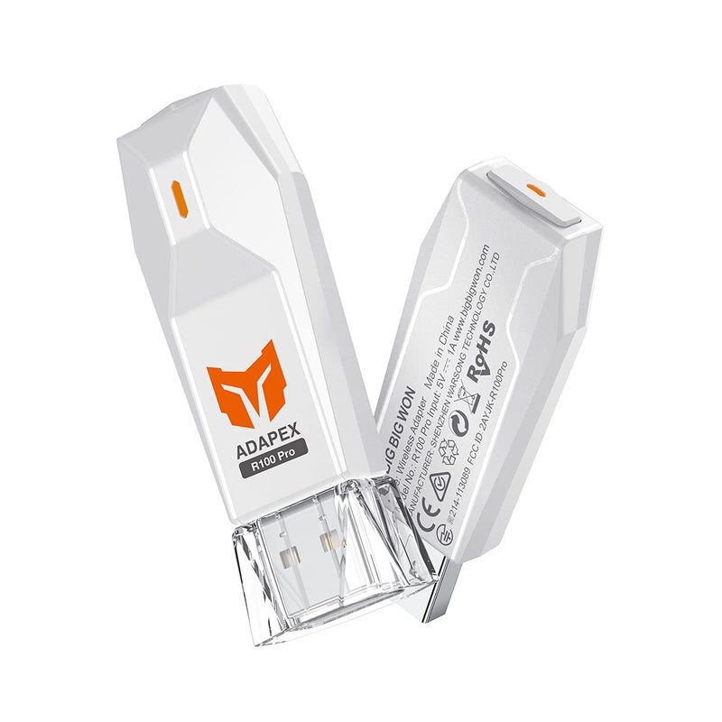 BIGBIG WON R100 Pro Wireless Adapter for Xbox One X|S/Xbox Series X|S/Elite Series 2/PS5/PS4/Switch Controller - Play on PS4/Switch/PC Windows11&10 (1pc) - Image 1